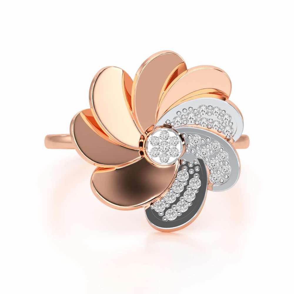 Glowing Flower Ring - Rose Gold - Image 4