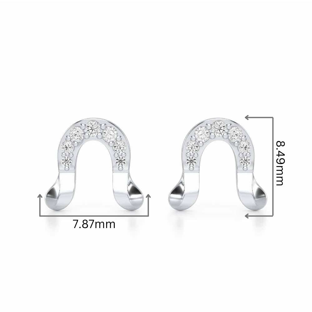 Golden Cascade Silver Earrings - White Gold - Image 2