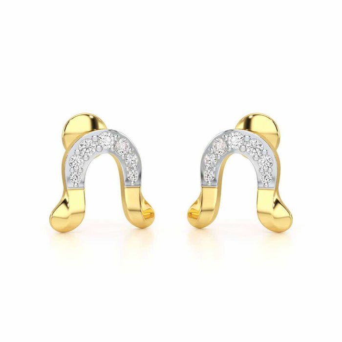 Golden Cascade Silver Earrings - Yellow Gold - Image 1