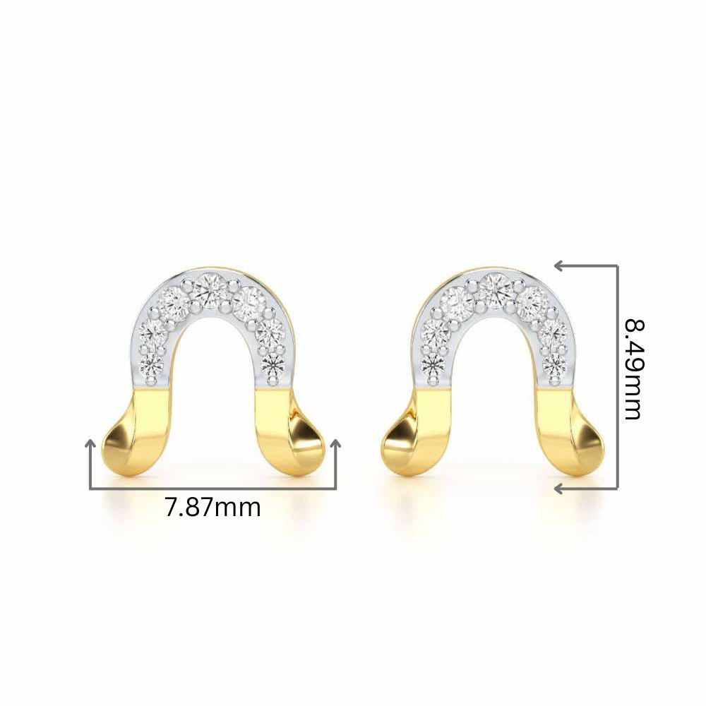 Golden Cascade Silver Earrings - Yellow Gold - Image 2