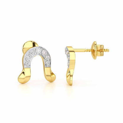 Golden Cascade Silver Earrings - Yellow Gold - Image 4