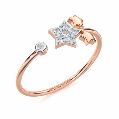 Golden Glow Silver Ring - Rose Gold - Image 1