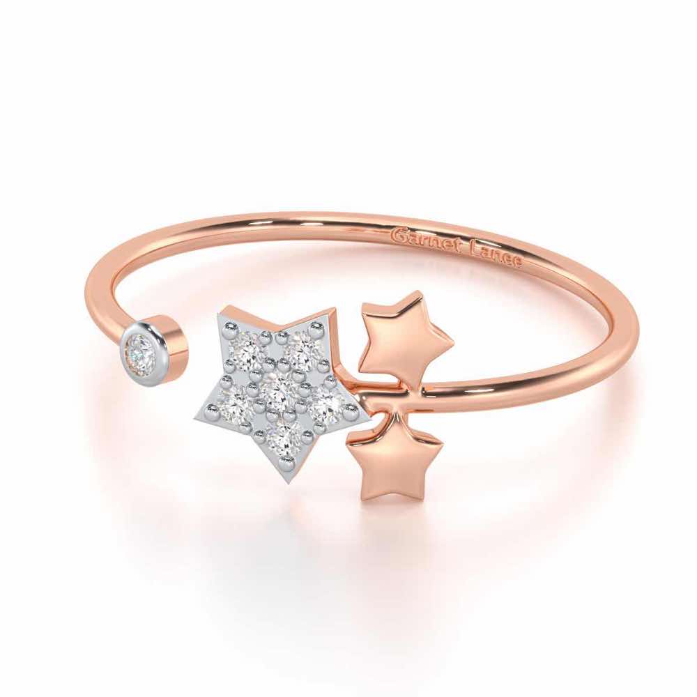 Golden Glow Silver Ring - Rose Gold - Image 2