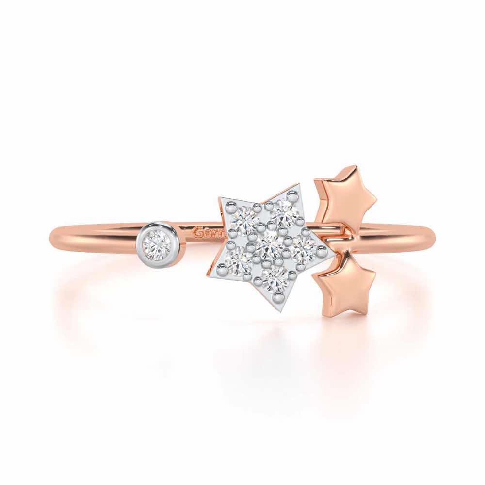 Golden Glow Silver Ring - Rose Gold - Image 4
