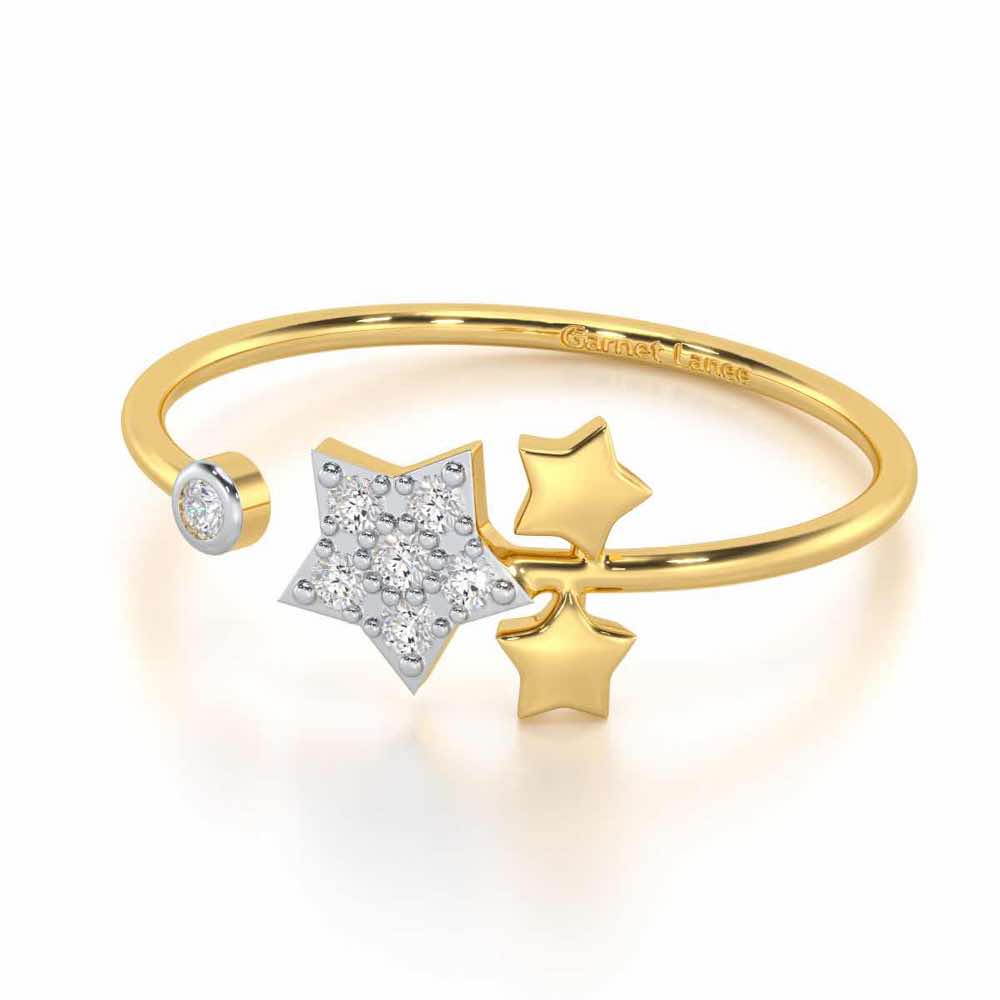 Golden Glow Silver Ring - Yellow Gold - Image 2