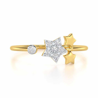 Golden Glow Silver Ring - Yellow Gold - Image 4
