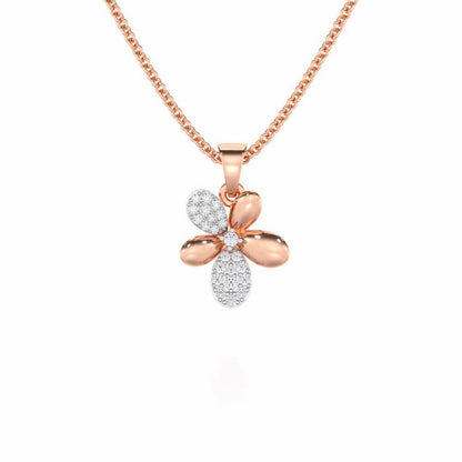 Golden Hour Silver Pendant - Rose Gold - Image 1