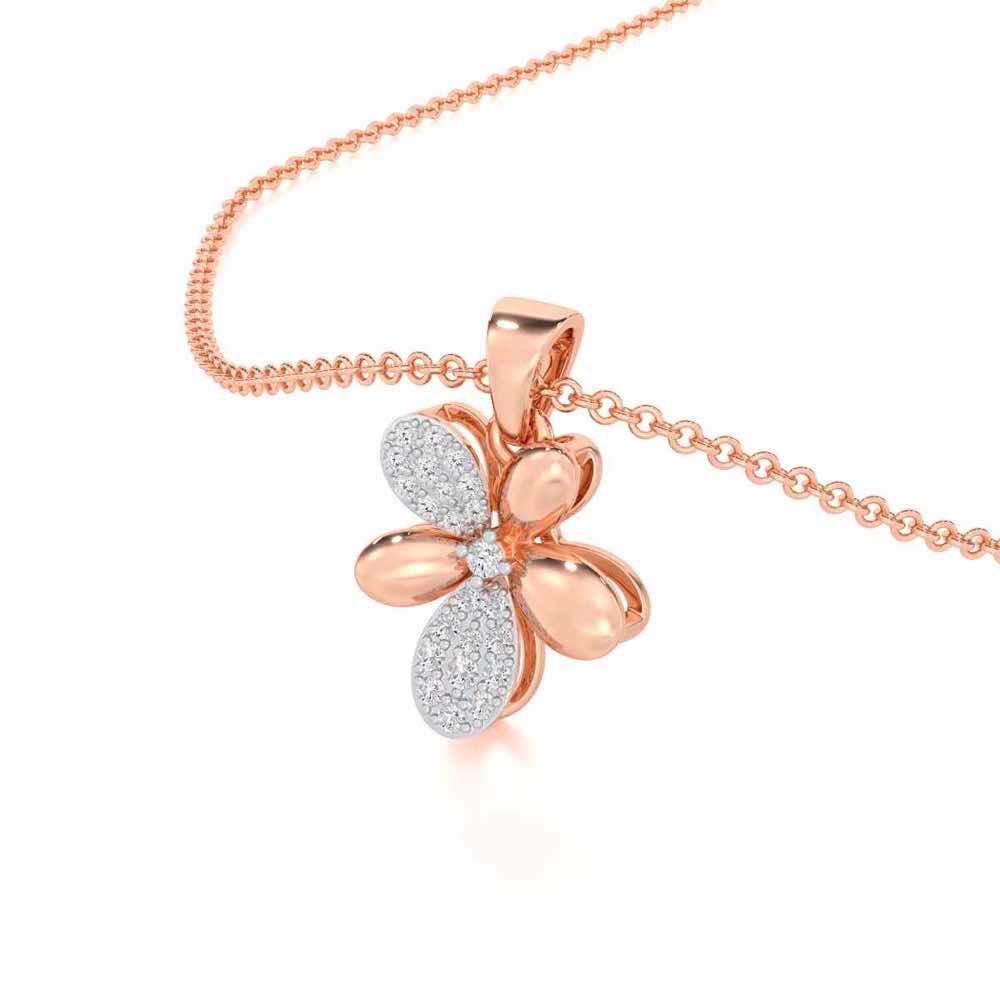 Golden Hour Silver Pendant - Rose Gold - Image 2