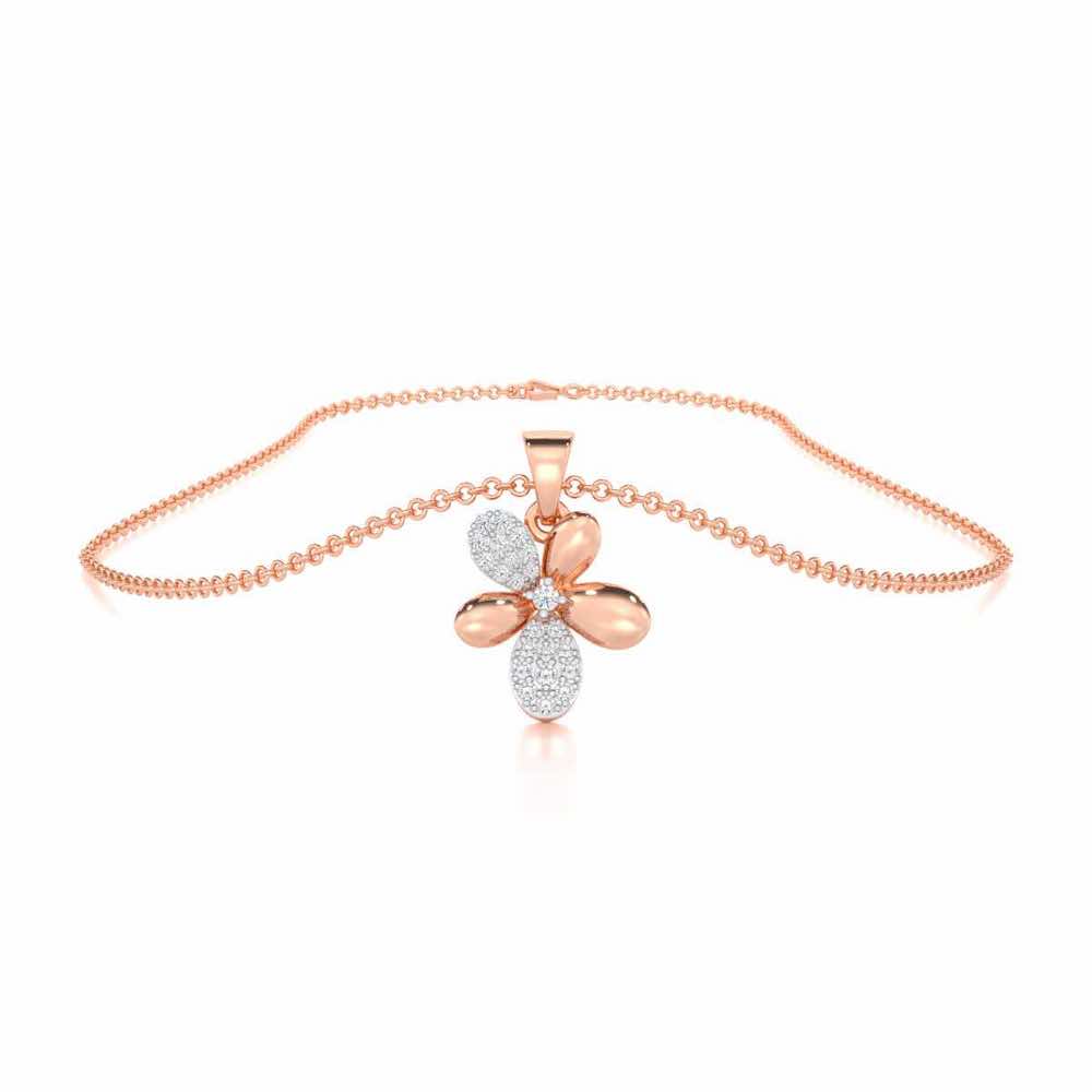 Golden Hour Silver Pendant - Rose Gold - Image 3