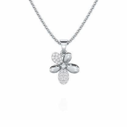 Golden Hour Silver Pendant - White Gold - Image 1
