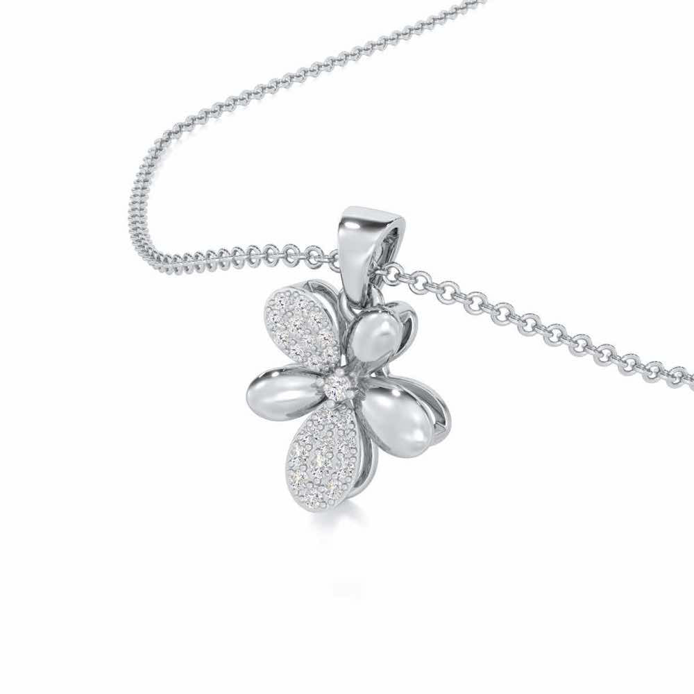 Golden Hour Silver Pendant - White Gold - Image 2