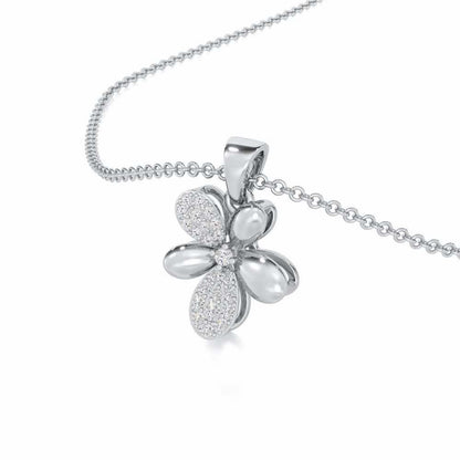 Golden Hour Silver Pendant - White Gold - Image 2