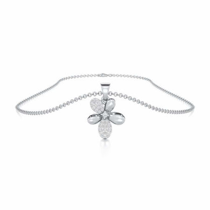 Golden Hour Silver Pendant - White Gold - Image 3