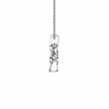 Golden Hour Silver Pendant - White Gold - Image 4