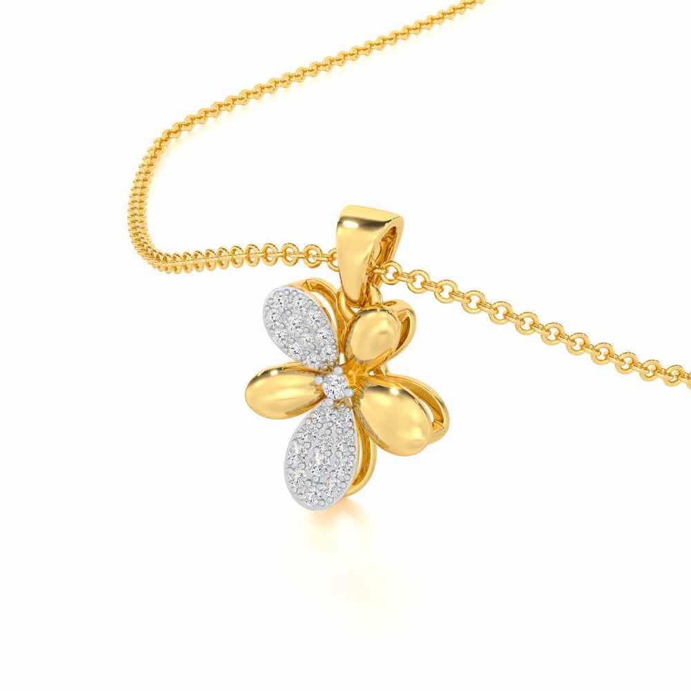 Golden Hour Silver Pendant - Yellow Gold - Image 2