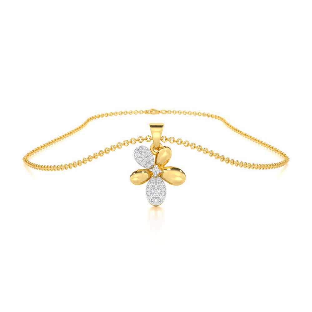 Golden Hour Silver Pendant - Yellow Gold - Image 3