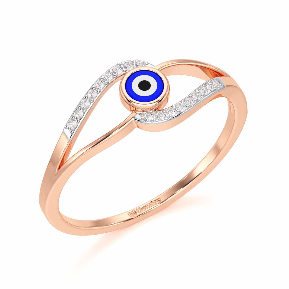 Good Fortune Silver Ring - Rose Gold - Image 1