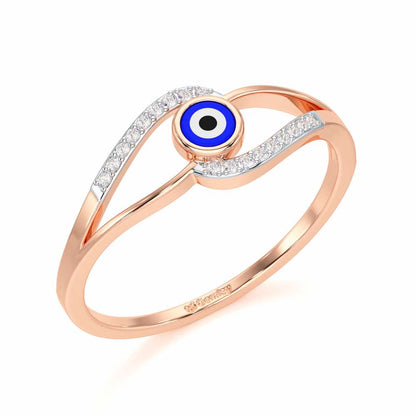 Good Fortune Silver Ring - Rose Gold - Image 1