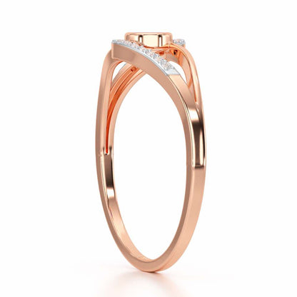 Good Fortune Silver Ring - Rose Gold - Image 3