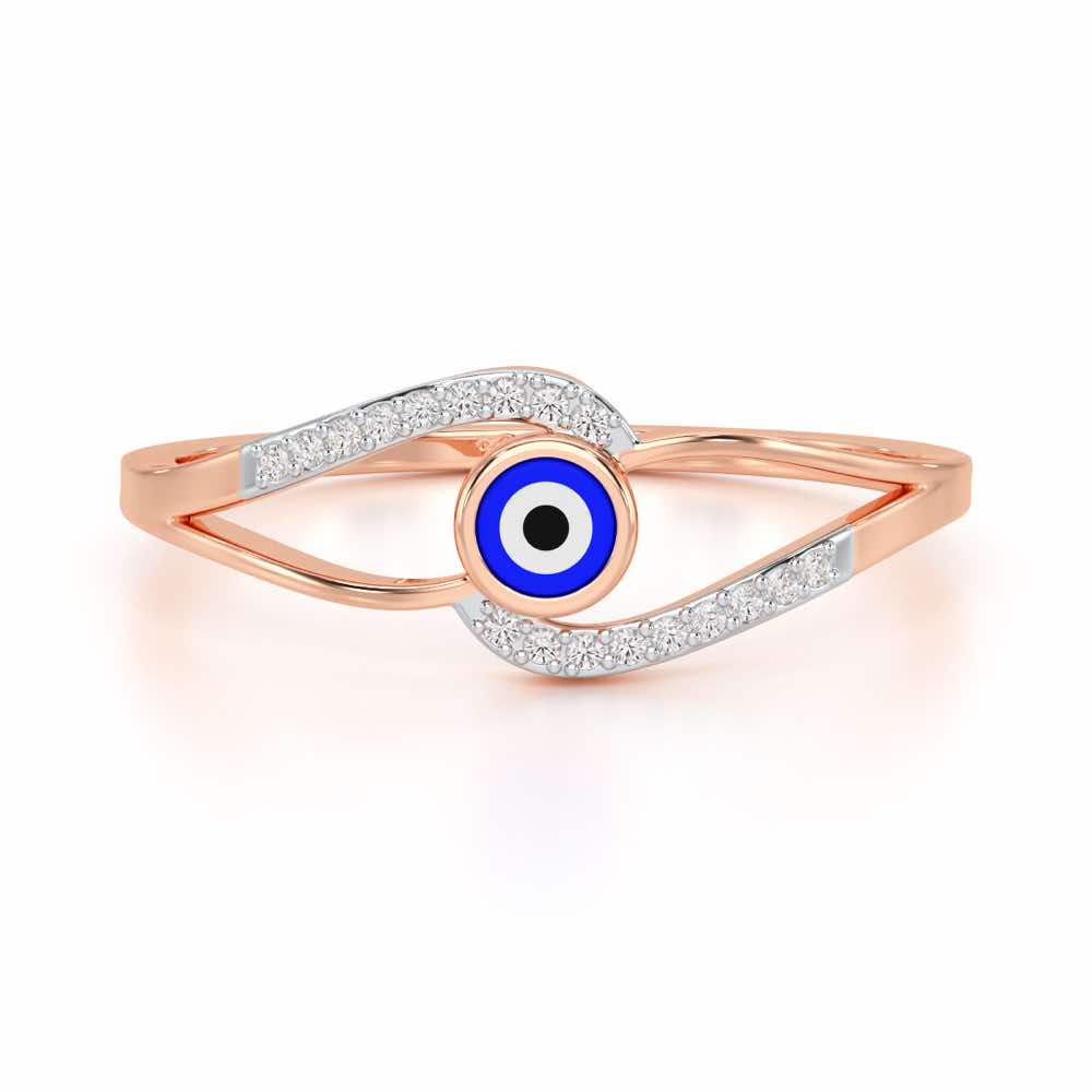 Good Fortune Silver Ring - Rose Gold - Image 4