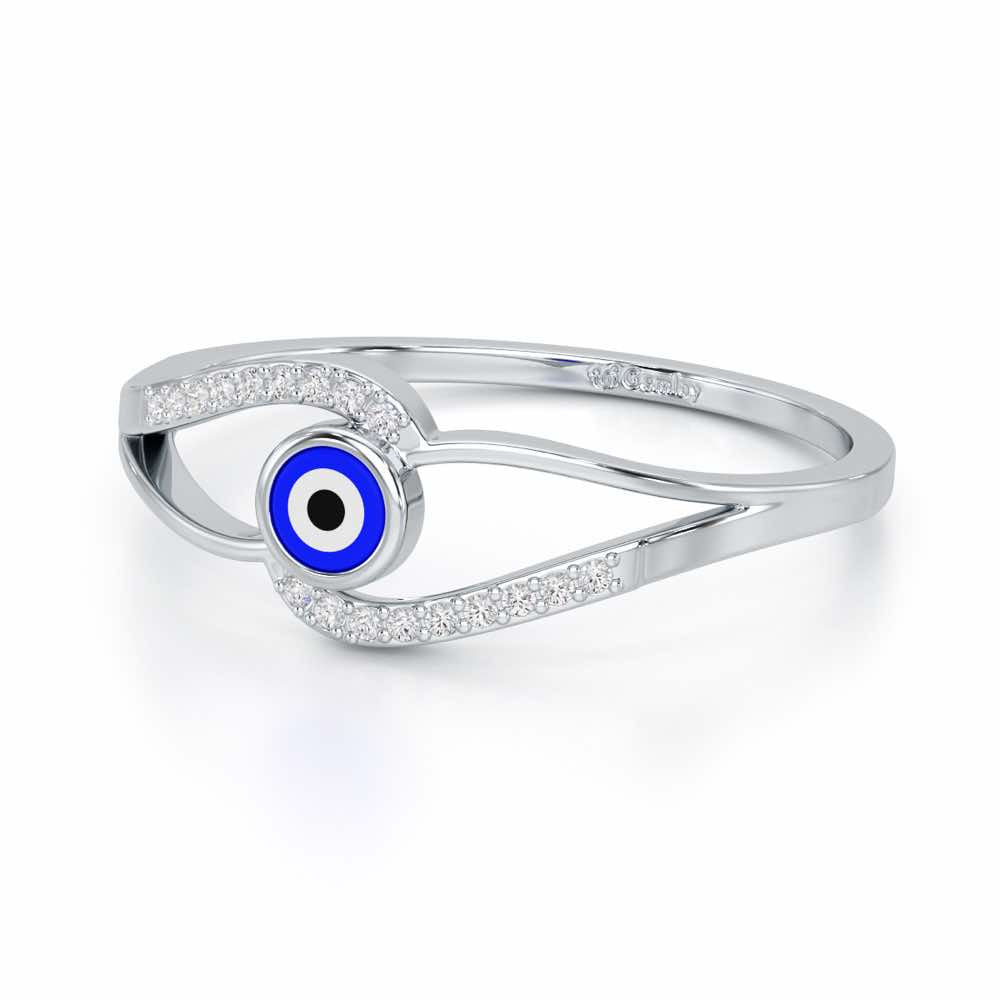 Good Fortune Silver Ring - White Gold - Image 2