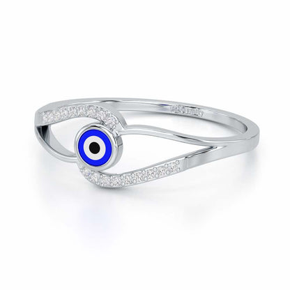 Good Fortune Silver Ring - White Gold - Image 2