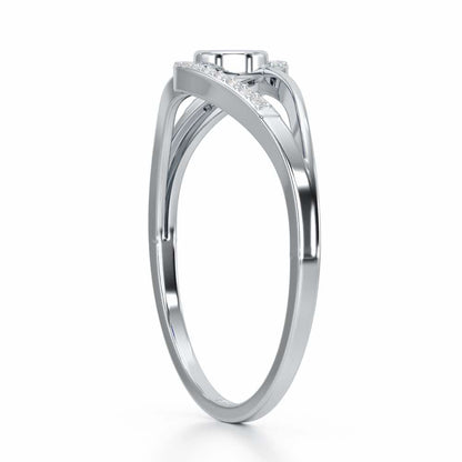 Good Fortune Silver Ring - White Gold - Image 3