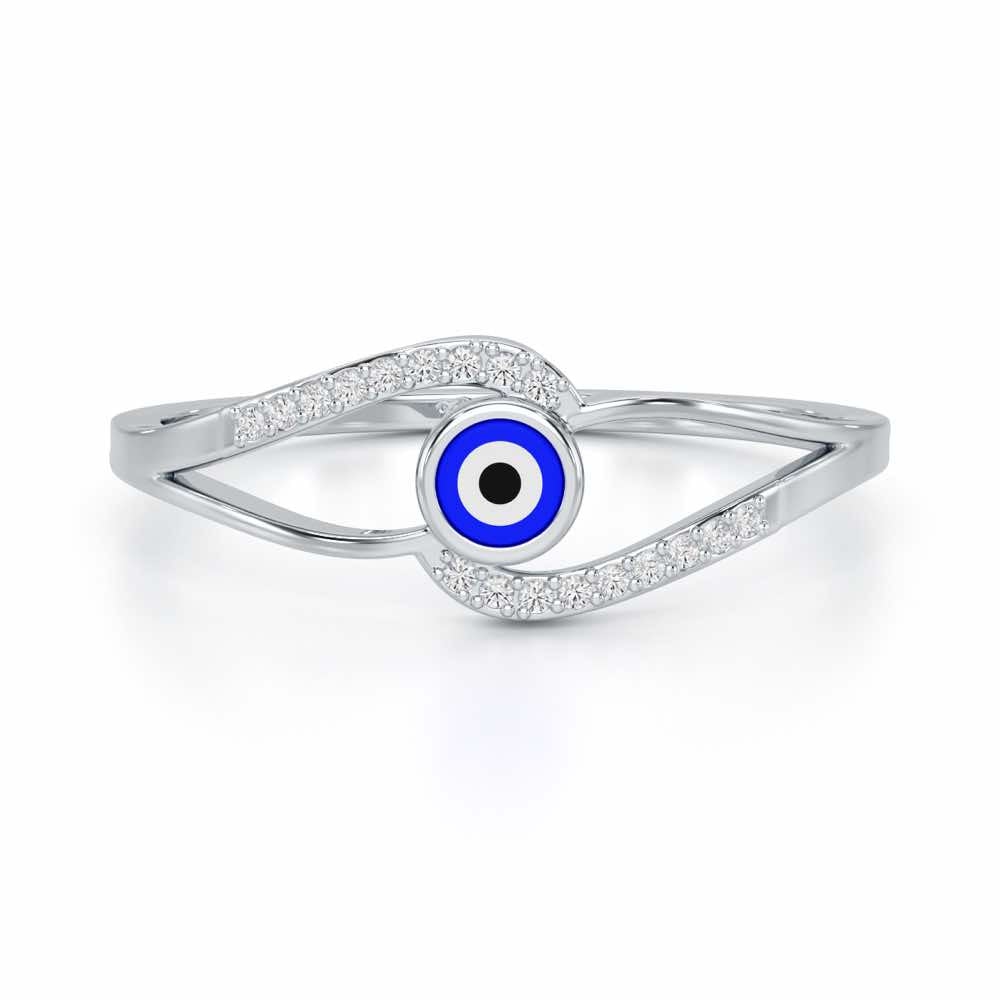 Good Fortune Silver Ring - White Gold - Image 4