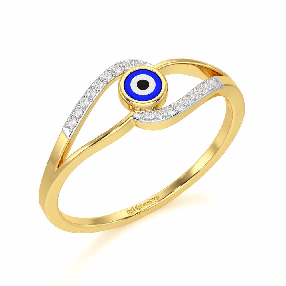 Good Fortune Silver Ring - Yellow Gold - Image 1