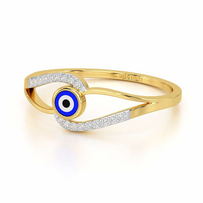Good Fortune Silver Ring - Yellow Gold - Image 2