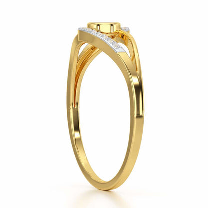 Good Fortune Silver Ring - Yellow Gold - Image 3