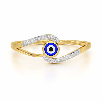 Good Fortune Silver Ring - Yellow Gold - Image 4