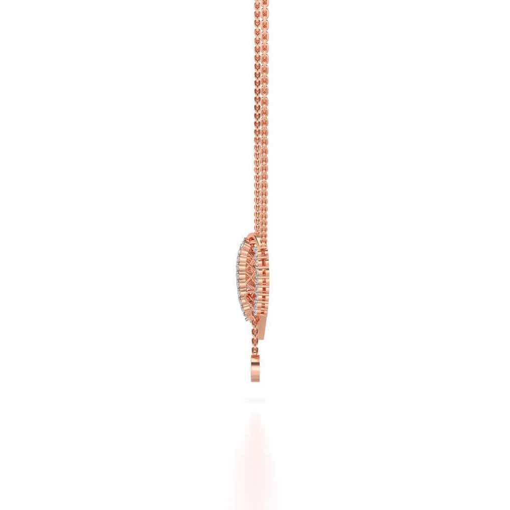 Grab Heart Silver Pendant - Rose Gold - Image 3