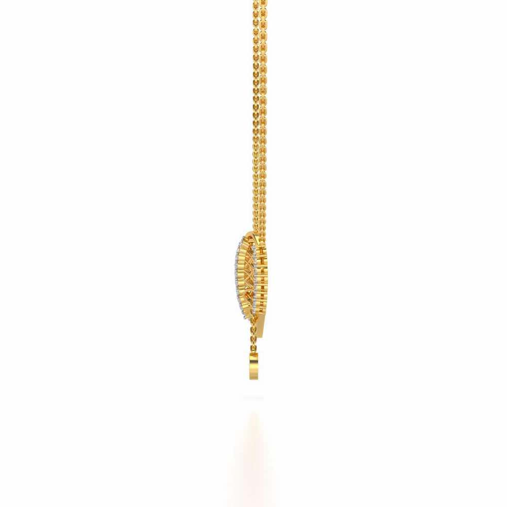 Grab Heart Silver Pendant - Yellow Gold - Image 3