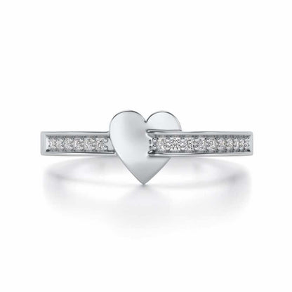 Grab My Heart Ring - White Gold - Image 4