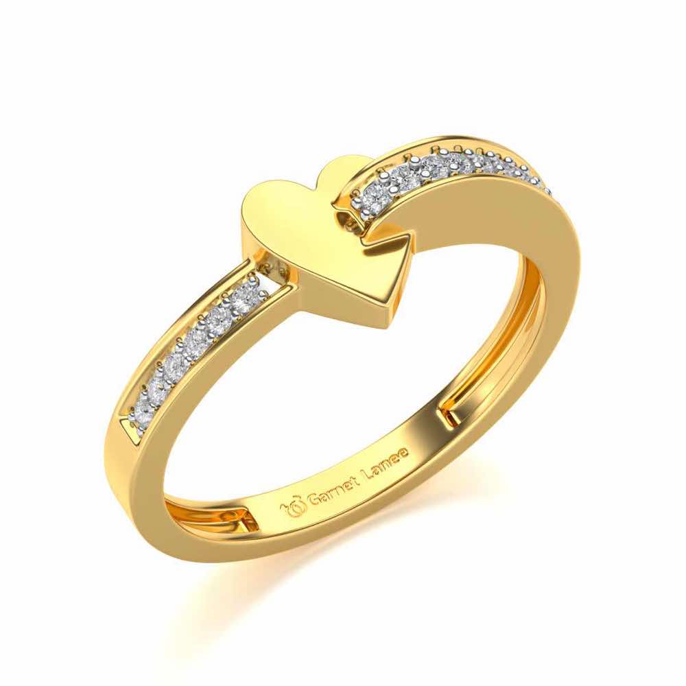 Grab My Heart Ring - Yellow Gold - Image 1