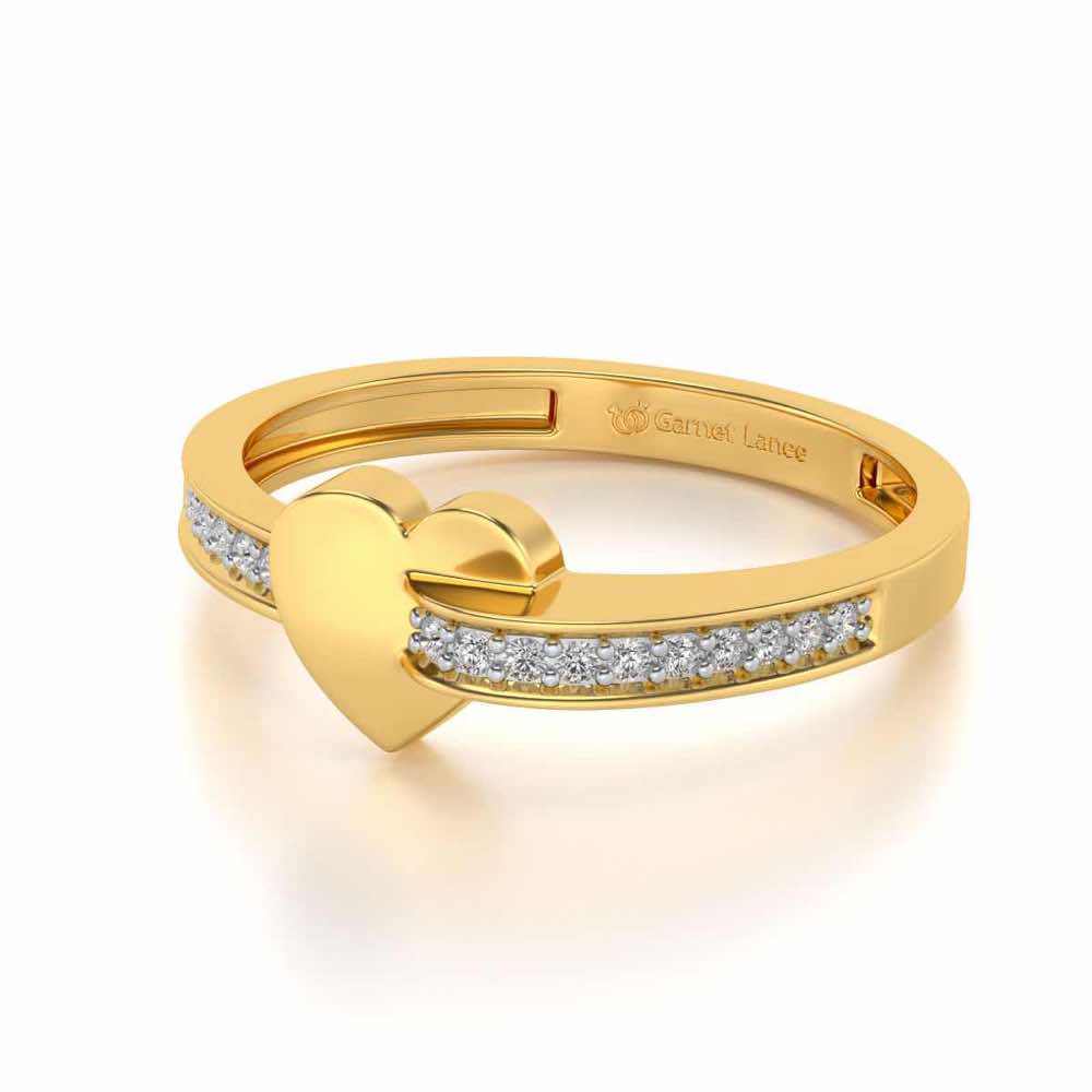 Grab My Heart Ring - Yellow Gold - Image 2