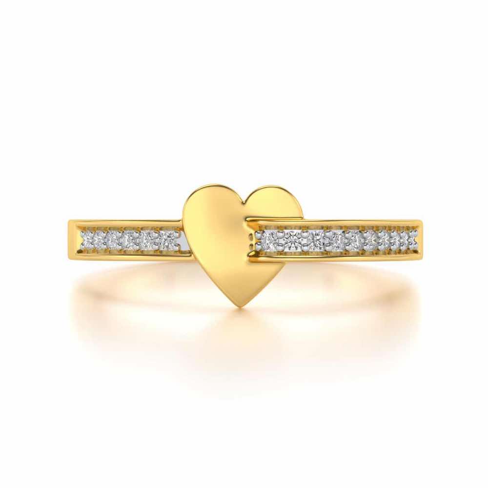 Grab My Heart Ring - Yellow Gold - Image 4