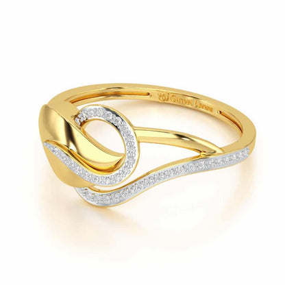 Graceful Glow Silver Ring - Yellow Gold - Image 2