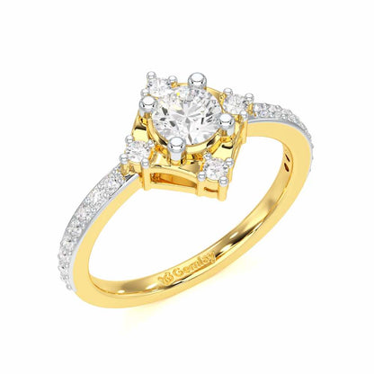 Graceful Opulence Solitaire Ring - Yellow Gold - Image 1