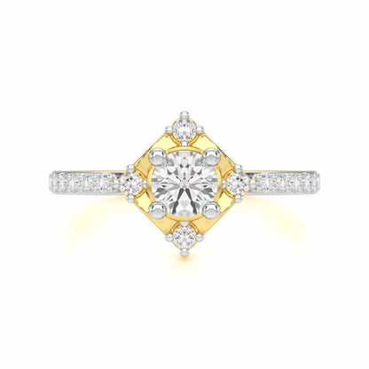Graceful Opulence Solitaire Ring - Yellow Gold - Image 4