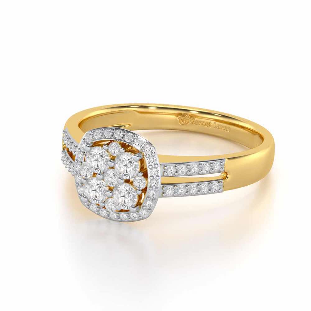Gracious Glow Silver Ring - Yellow Gold - Image 2