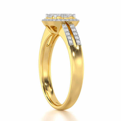 Gracious Glow Silver Ring - Yellow Gold - Image 3