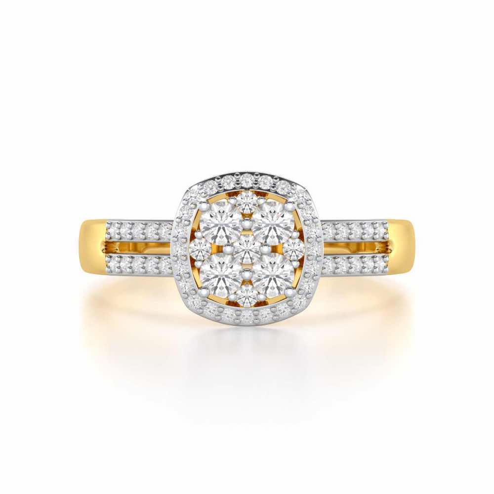 Gracious Glow Silver Ring - Yellow Gold - Image 4