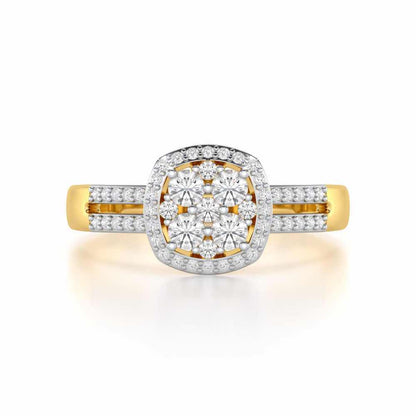 Gracious Glow Silver Ring - Yellow Gold - Image 4