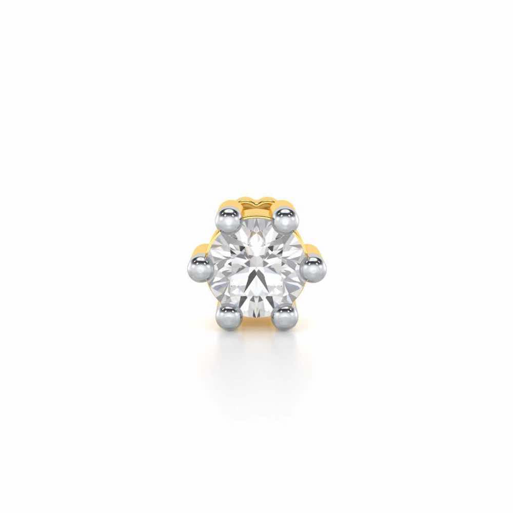 Gracious Token Silver Nosepin - Yellow Gold - Image 1