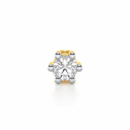 Gracious Token Silver Nosepin - Yellow Gold - Image 1