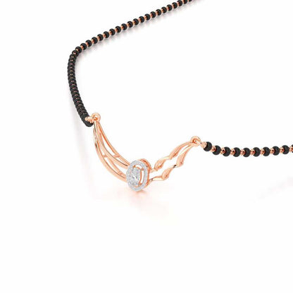 Graha Shobha Silver Mangalsutra - Rose Gold - Image 2