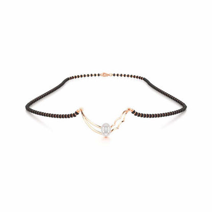 Graha Shobha Silver Mangalsutra - Rose Gold - Image 3
