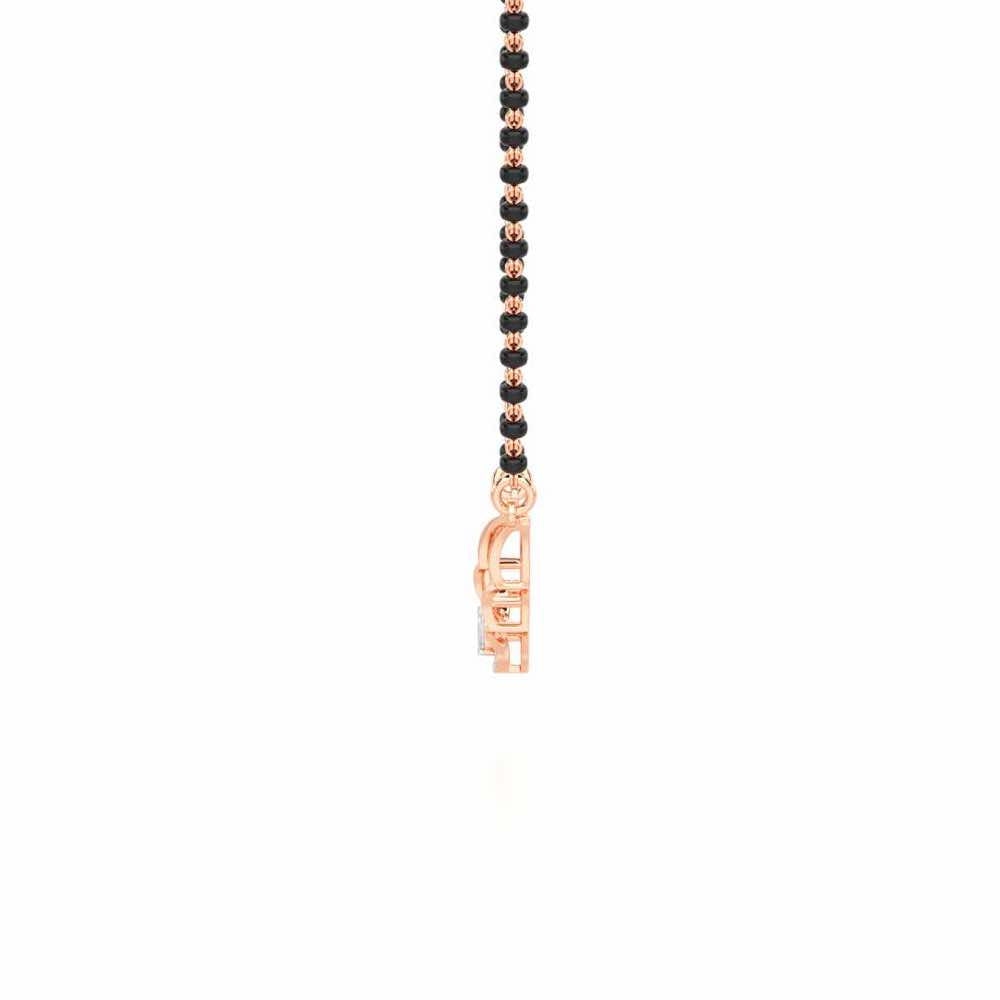 Graha Shobha Silver Mangalsutra - Rose Gold - Image 4